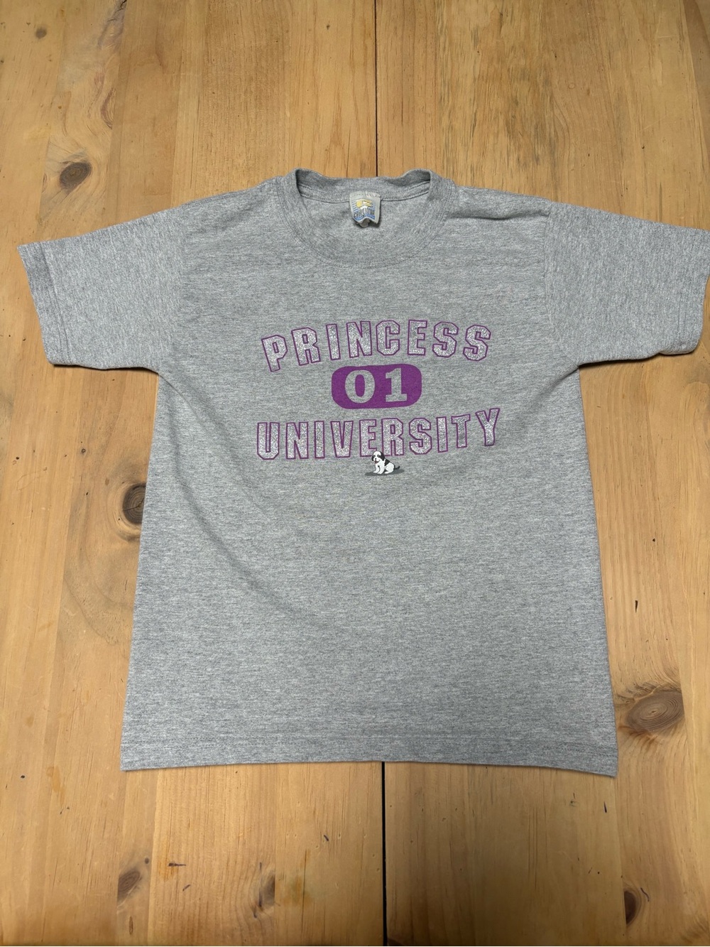 Big Dogs Grey Kids 'Princess 01 University' Graphic Tee